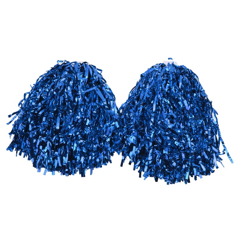 2PCS Cheerleading Pom Poms with Hard Handle Handheld Party Shakers
