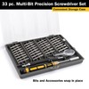 Titan Tools 16093 33-Piece Multi-Bit Precision Screwdriver Set,Chrome
