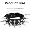 HaiFafafaing Punk Bracelet - PU Leather Bracelet for Men Women