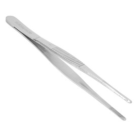 Medical Tweezers Stainless Steel Surgical Tweezers 5.5 Inch Bandage Tweezers Serrated Straight Tip Non-Slip Surgical Tweezers Stainless Steel for Medical Applications, Laboratories