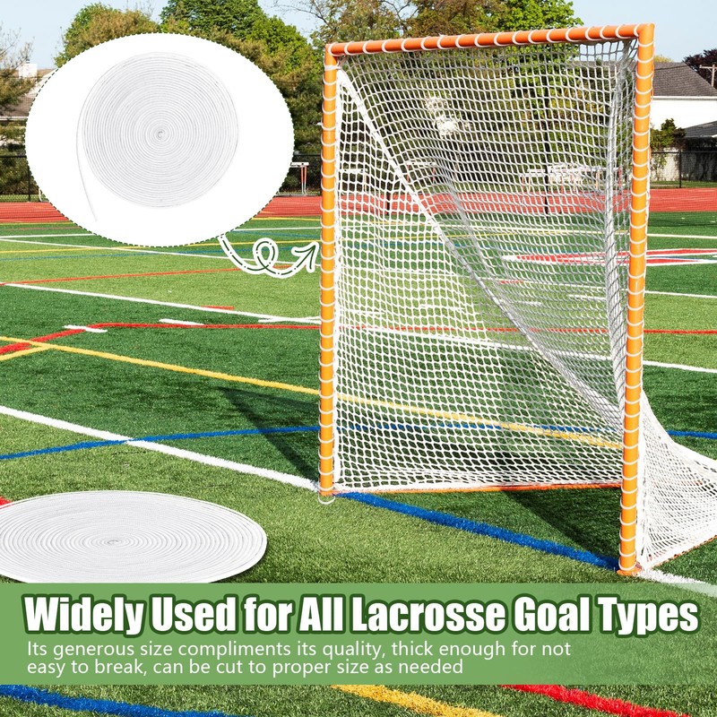 2 Pcs 92ft 4mm Lacrosse Goal Net Lacing Cord Durable