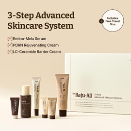Dr.Reju-All Advanced Skincare System - Complete Gift Set with HPR Retinol Serum, PDRN Cream, Ceramide Barrier Cream - Korean Skin Care Set, Travel Size Included - Daily Anti-Aging Skincare Routine