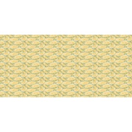 Ambesonne Japanese Pencil Pen Holder, Eastern Nature Floral Pattern with Chrysanthemum Blossoms, Ceramic Pencil Holder for Desk Office Accessory, 3.6" X 3.2", Sage Green Pale Mustard