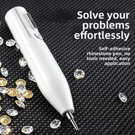DPZZ Electric Diamond Paintbrush, Diamond Art Vacuum Pen, Wireless Diamond Art Accessory, Suitable for Home Crafts and Gift Making.