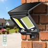 intelamp Solar Flood Lights Outdoor Motion Sensor Waterproof 1200LM