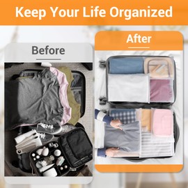 Svaldo Travel Organiser Bag, 20Pcs 30 * 40cm Ziplock Bags for Clothes, Resealable Packing Bags for Suitcases, Storage Bags with Zips for Jumpers, Shoes, Cosmetics (With Vent Holes)