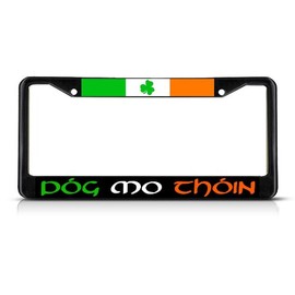Fastasticdeals Pog Mo Thoin Irish Ireland License Plate Frame Tag Holder Cover