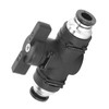 Pneumatic Ball Valve, Pneumatic Connector Manual Regulating Valve Double-Sided Quick