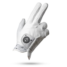 Pins & Aces - Palm Sunday Golf Glove Design - Premium AAA Cabretta Leather, Long-Lasting Durable Tour Glove for Men or Women - Premium Leather Golf Glove Left & Right Hand (Medium, Right)