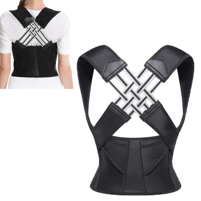 Adjustable Back Posture Belt Office Home Gym Unisex, Back Straightener