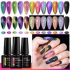 Magnetic Cat Eye Gel Nail Polish Set, 12 Colors Magnetic