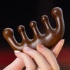 Scalp gua sha wood pattern gua sha comb meridian massage gua sha comb massager wooden comb scalp gua sha / 두피괄사 우드무늬 괄사빗 경락마사지 괄사빗 마사지기 나무 빗 두피 괄사