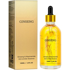 Facial de Ginseng Coreano con Retinol y Niacinamida - 7.98% Extracto Rojo Antienvejecimiento Esencia Hidratante para Líneas Finas y Firmeza 100ml (3 pcs)
