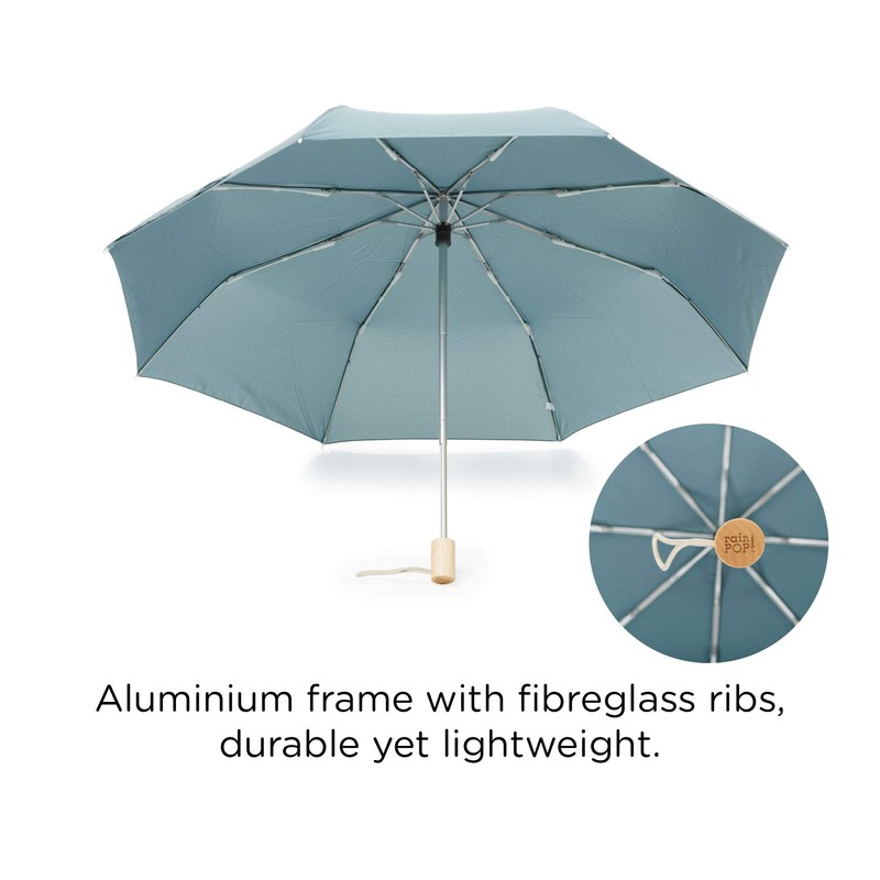 RainPOP Compact Umbrella, Lightweight, Portable, Durable, Waterproof, Windproof & Sunproof,