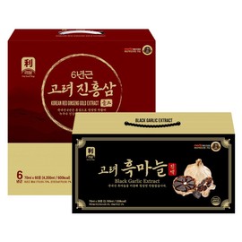 Ridam Goryeo Gift Set (Black Garlic 30P + Crimson Ginseng 60P), 1 set, 6.3L / 리담 고려 선물세트 (흑마늘 30P +진홍삼 60P), 1세트, 6.3L