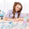Schulbedarf Schreibwaren Set Kinder- Kawaii Bürobedarf Schulsaison Mädchen Cartoon Stiften