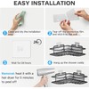 SUZLFTDZSW Shower Caddy Adhesive Replacement, Strong Adhesive Sticker Hooks for