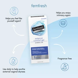 Femfresh Solutions External Comfort Gel, Relieves External Vaginal Dryness, 42.5g Tube