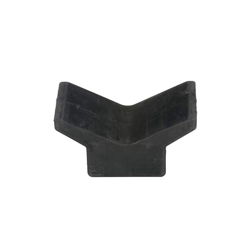Attwood 11202-1 Boat Trailer Rubber Bow Stop V-Block, Black, 4-Inch