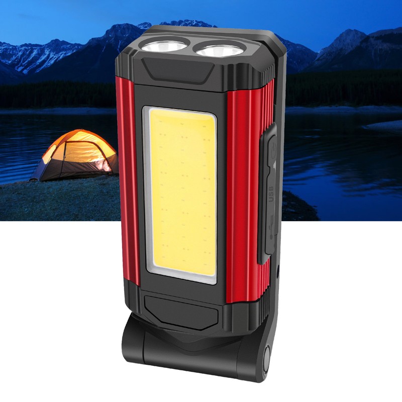 Folded Work Lights Aluminium Alloy USB Charging Magnetic COB Inspection