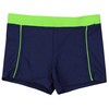 Aquarti Boys' Swimming Trunks with Side Piping, 024 Dark Blue/Green
