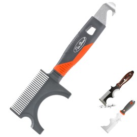 PinStone Paint Brush and Roller Cleaner Tool - Paint Brush Comb, Paint Roller Cleaner, 4-in-1 Sturdy Plastic Painters Tool for Small, Medium, Large Paintbrush & Roller Cleaning