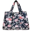 Wrapables Durable and Large Nylon Reusable Shopping Bag (Rose Vines)
