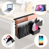 CIBOTIES Desk Side Storage, 2 Tier Steel Hanging Organizer, No