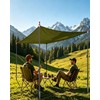 Adjustable Tarp Poles 2 Pack,Heavy Duty Aluminum Alloy Camping Tarp