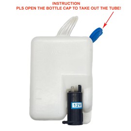 DYKL 12VUniversal Car 99300 Windshield Washer Pump Washer Fluid Reservoir Bottle Kit with Pump Jet Button Switch