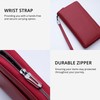 Travel Document Organizer RFID Blocking Leather Multiple Passport Wallet Family