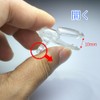 lingzaling 15mm Plastic One-Touch Clip for Flat Tape, Clear (Pack