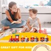 40 Pcs Wooden Train Track Expansion Packs Wood Male Female