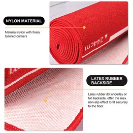 CyeeLife Dart Board Mat with Carrying Bag&Throw line for Steel and Soft Tip Darts Games with Start Lines