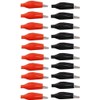 bnafes 20Pcs Alligator Clips Black Red Soft Insulated Boots Covered