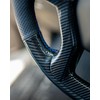 MEWANT DIY PU Carbon Fiber Black Artificial Leather Steering Wheel