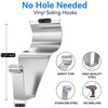 Amuille 20 Pack Vinyl Siding Hooks, No Hole Siding Hanging