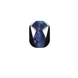 Enlision Mens Ties For Men Paisley Necktie Formal Business Satin Silk Purple Floral Wedding Neck ties