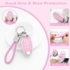 PIFOOG Key Fob Cover fit for Nissan 4 Button Pink