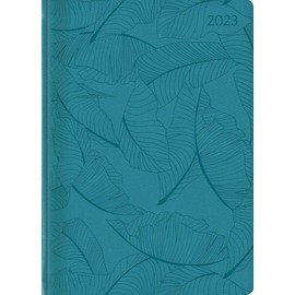 Ladytimer Grande Deluxe Turquoise 2023 Pocket Calendar A5 (15 x 21 cm) Tucson Cover with Embossed Motif Weekly 128 Pages Alpha Edition