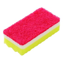 オーエ キッチンスポンジ 約縦12.2×横6.3×奥行3.8cm ハイパーバイオ ソフト スポンジ アクリルビーズ入り 不織布 抗菌 防カビ 加工 日本製