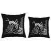 Line Art Entomologists Velvet Ant Throw Pillow