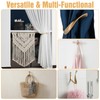 4 Pcs Gold Curtain Holdbacks, Heavy Duty Aluminum Alloy Wall