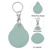 6 Pcs Leather Proximity ID Card Keychain Protector RFID Key