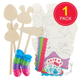 Baker Ross FX535 Easter Egg Hunt Kit - Pack of 1 Kit, All Inclusive Easter Craft Kit for Kids
