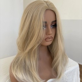 MISSWEN Cosplay Party Wigs Bob Straight Blended Blonde Heat Resistant Synthetic Hair