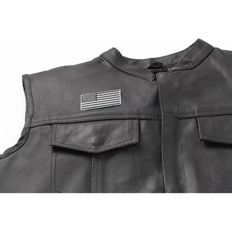 Ivamis US Flag Patch Black and Gray 2.5 Inch- 2.5x1.4