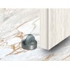 QCAA High Dome Floor Door Stop, 1-11/16" x 1-3/16", Zinc