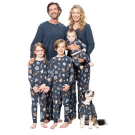 PajamaGram Christmas Pajamas For Family - Family Pajamas Matching Sets, Men LG