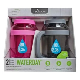 Reduce Botella De 2.36 Lts Con Agarradera Y Pajilla Color Agua